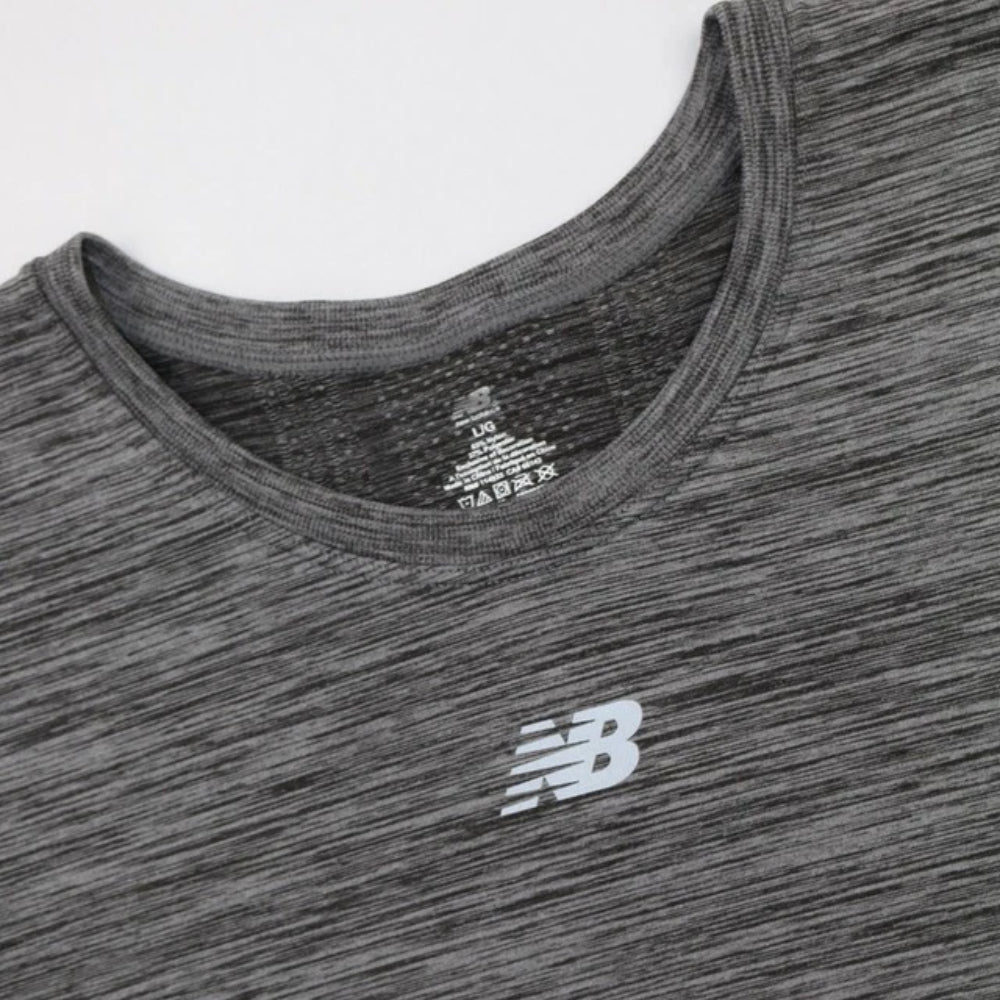 New Balance Olive Green Abstract Sports T-Shirt