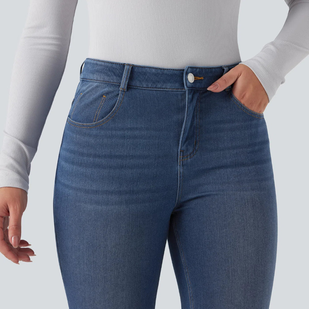 Halara Flex™ Mid Rise Flare Jeans with Pockets