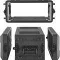 VEVOR 4U Shallow Rackmount Flight Case with Microphone Compartment