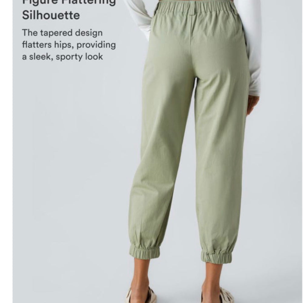 Mid Rise Casual Joggers with Pockets