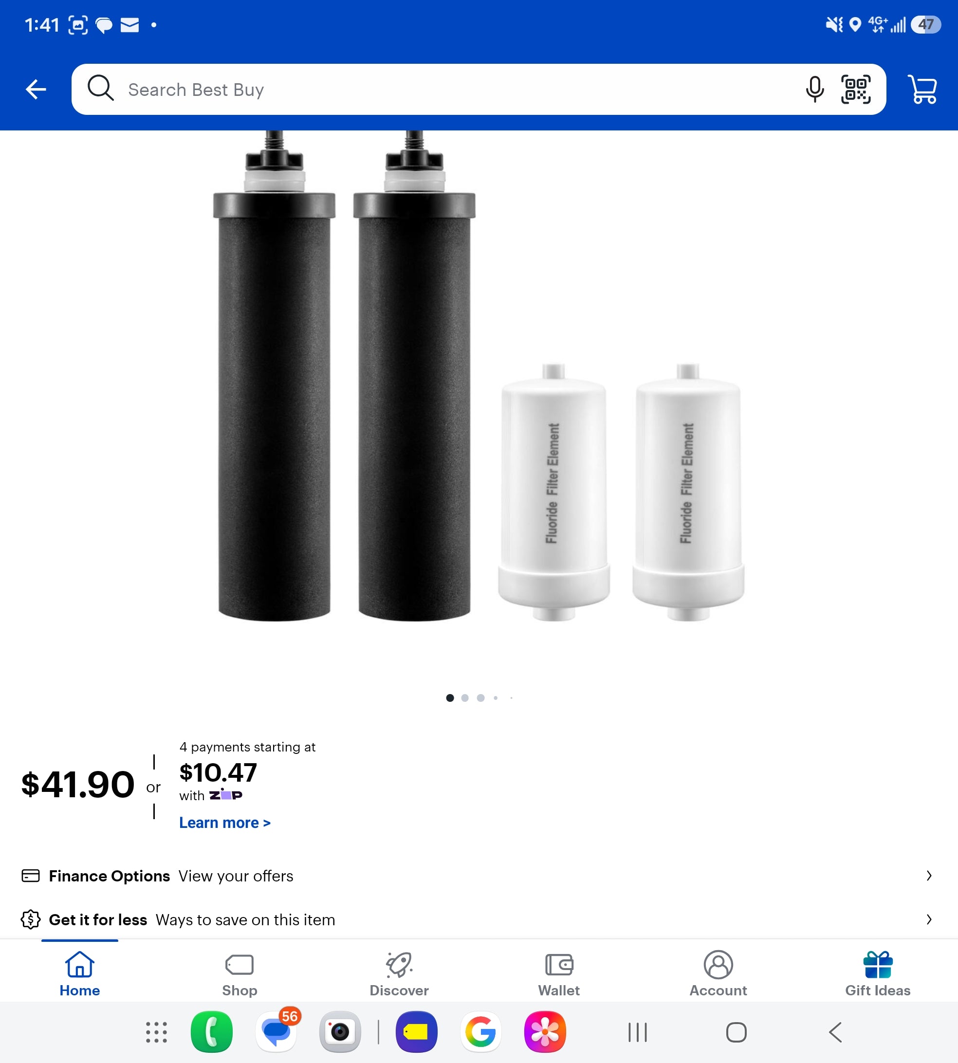 Replacement Water Filter Cartridge Set – Carbon & Fluoride Filters