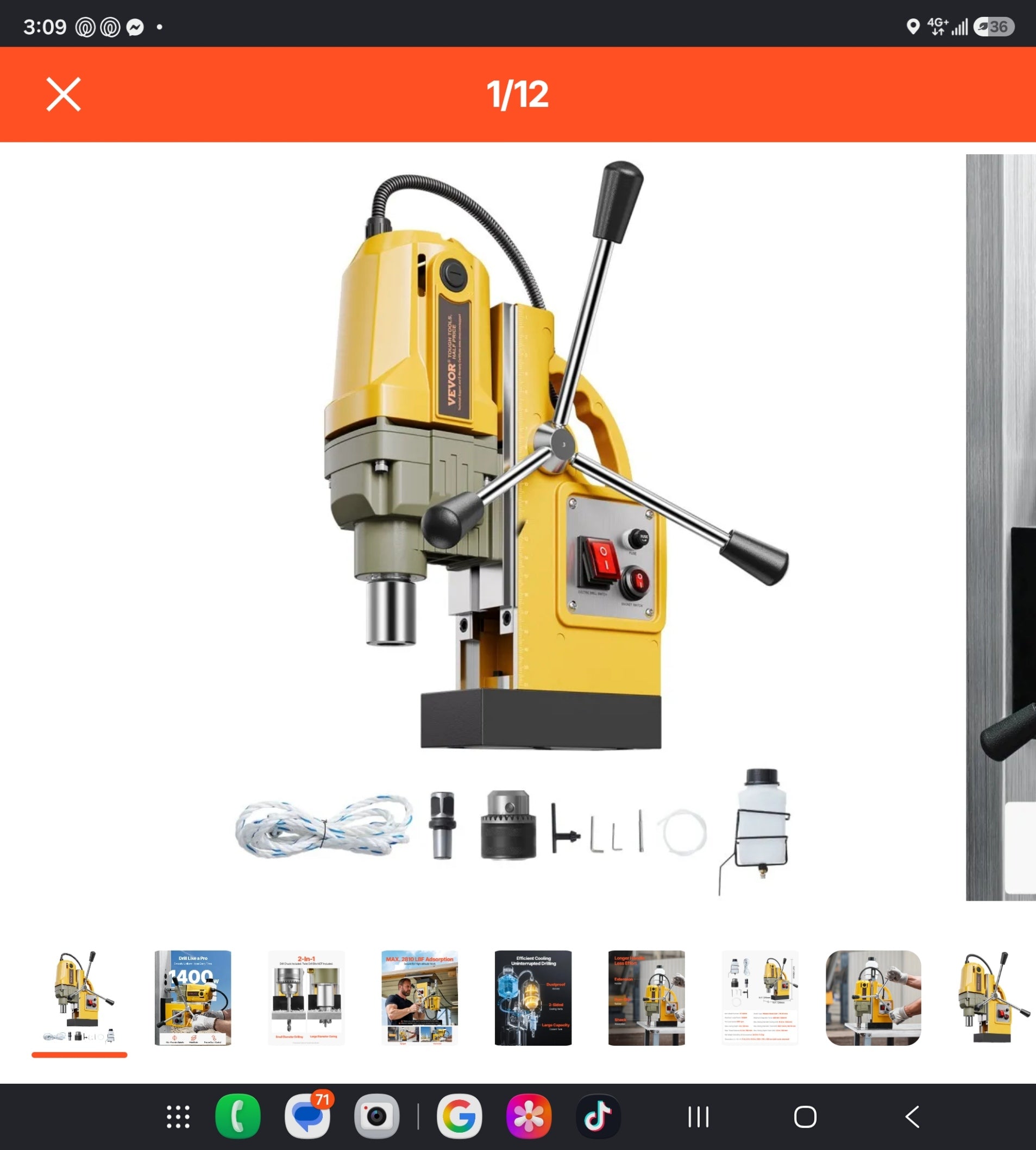 VEVOR Magnetic Base Drill Press