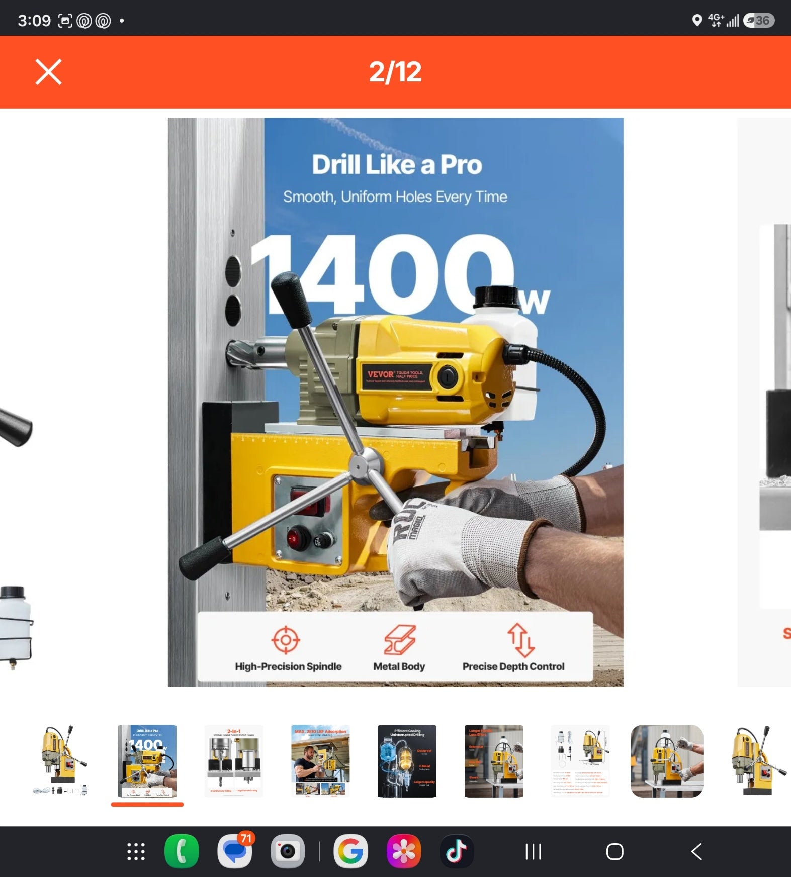 VEVOR Magnetic Base Drill Press