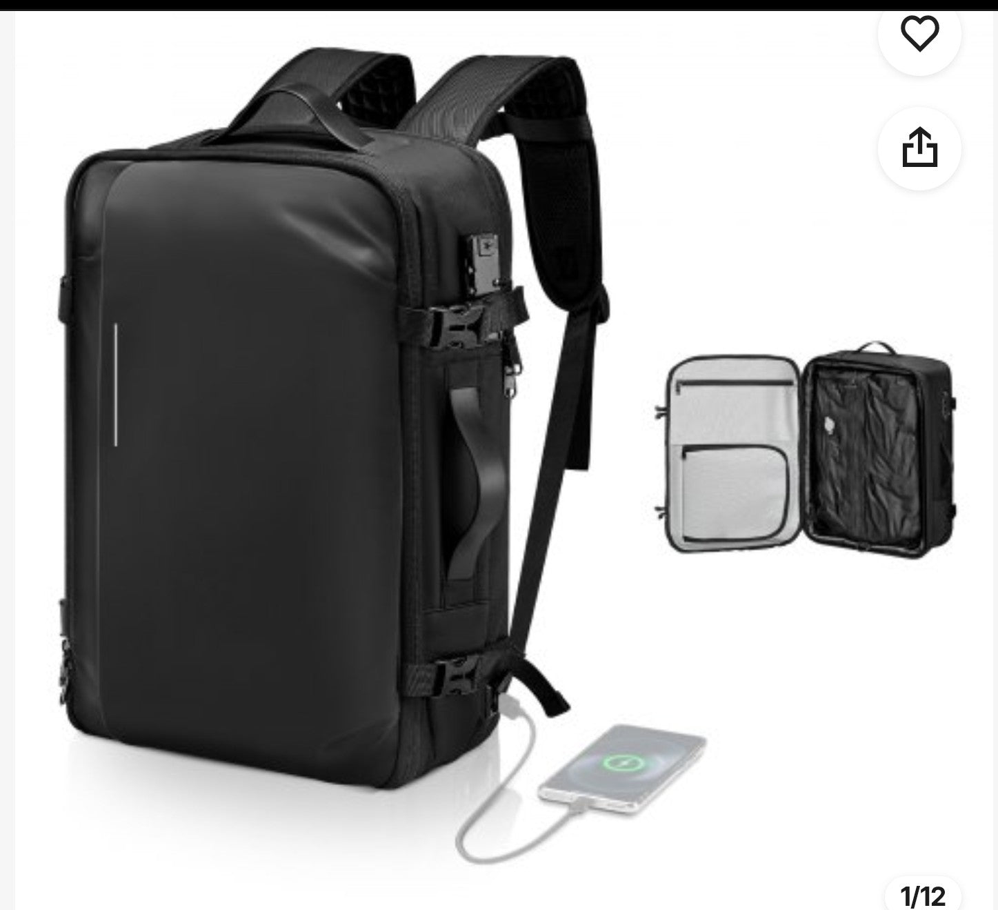 VEVOR 65L Expandable Vacuum Compression Travel Backpack – $54.99
