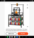 VEVOR 3-Tier 3D Printer Filament Storage Rack – $37.99
