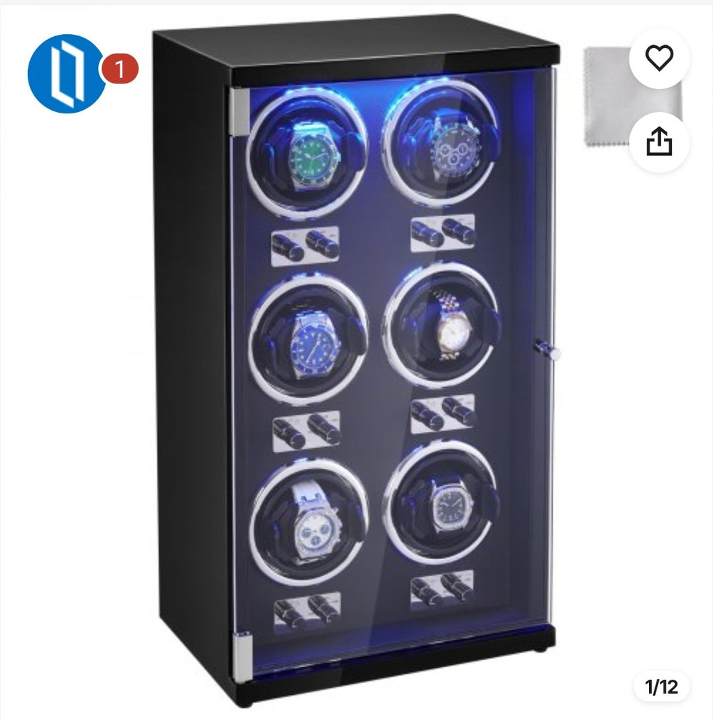 VEVOR 6-Slot Automatic Watch Winder – $139.99