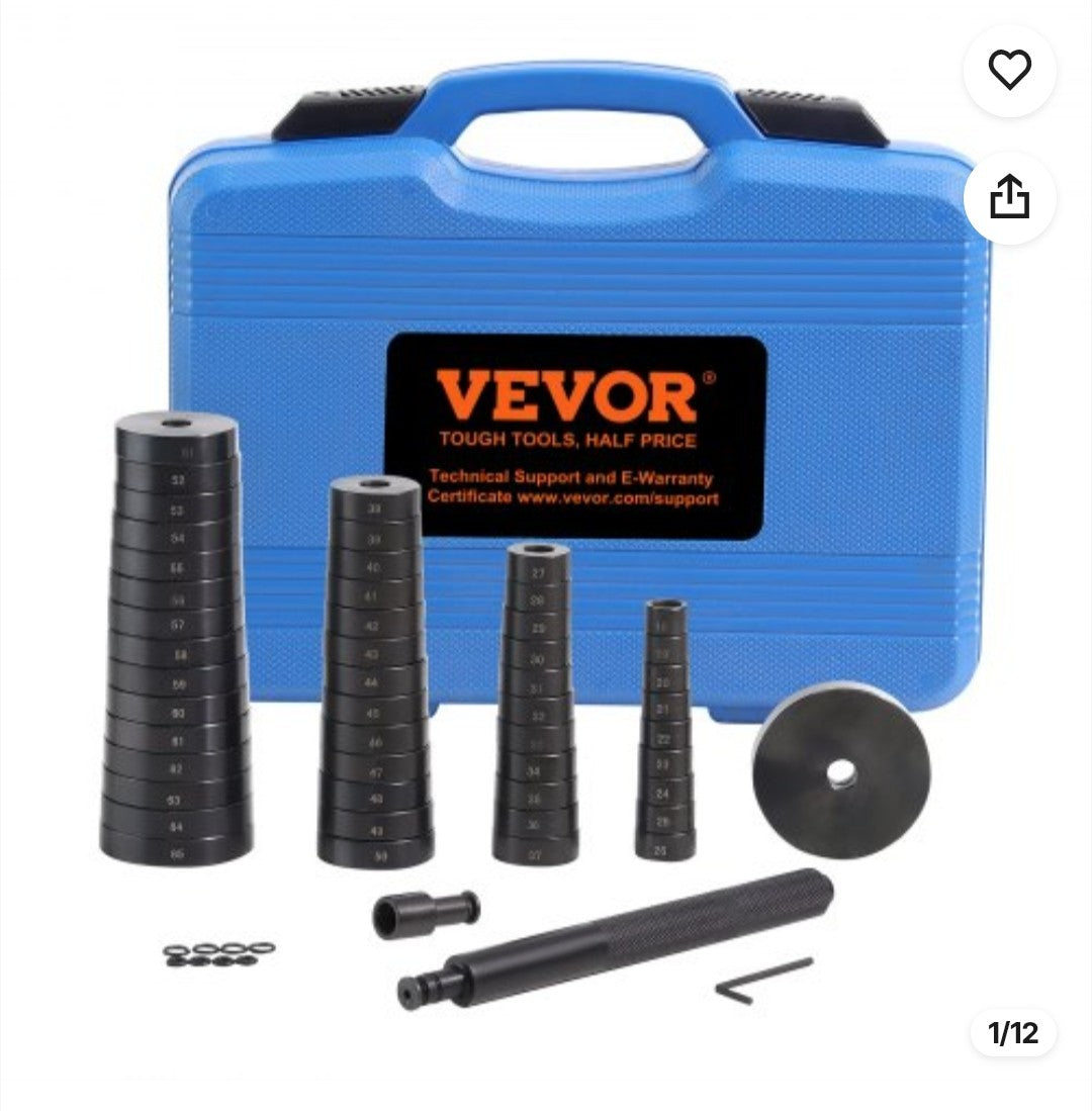 VEVOR 52-Piece Bushing, Bearing & Seal Driver Set – $39.99
