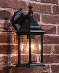 Project Source Henfield 1 -Light 11.81-in H Matte Black Hardwired Outdoor Wall Light