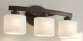 allen + roth Merington 21.5-in 3 Light Antique Bronze Transitional Bathroom Vanity light