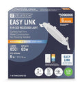 Utilitech Easy Link White 6-in 850 -Lumens Switchable white Round Dimmable LED Canless