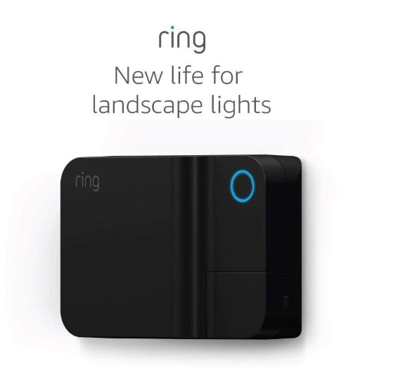 Ring Transformer — Low-voltage transformer that connects non-Ring smart lights to Ring app, works with Amazon Sidewalk, Black