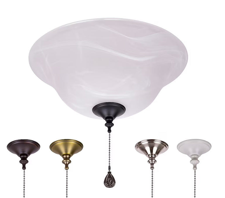 Harbor Breeze 11-in 2 -Light Multiple colors/finishes LED Ceiling Fan Light Kit