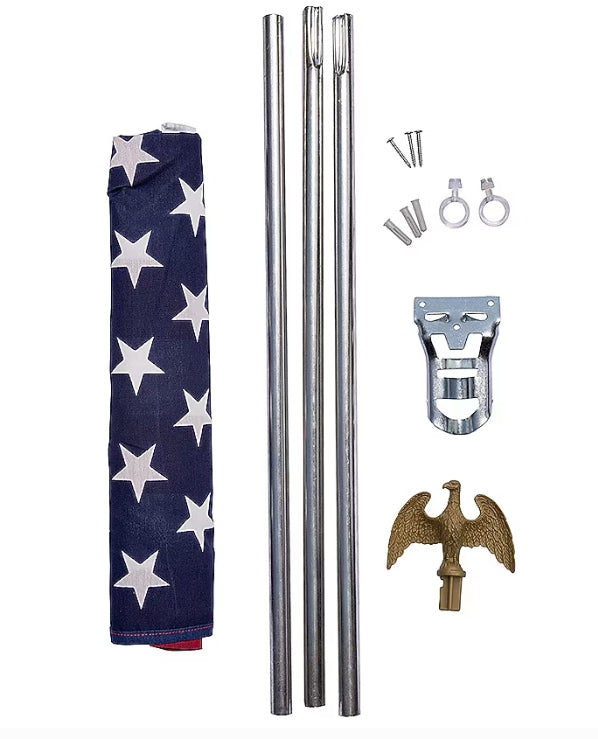 Valley Forge Flag 4.92-ft W x 5.92-ft H American House flag Kit