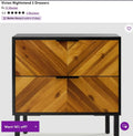 Vivian Nightstand 2 Drawers