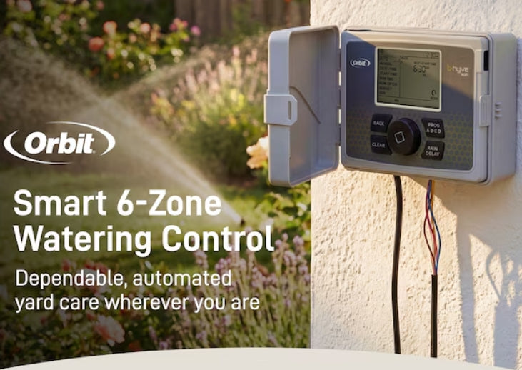 Orbit 6 -Station Digital Wi-Fi Compatible Indoor/Outdoor Smart Compatible Irrigation Timer
