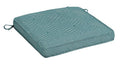 allen + roth with STAINMASTER 20-in x 20-in Deep Lake Diamond Texture Patio chair cushion