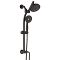 allen + roth Black 5.98-in Shower Faucet Bar System with 2-way Diverter