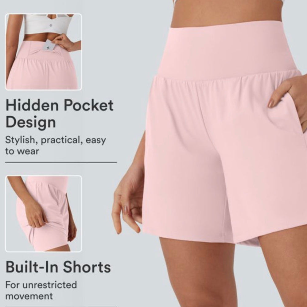 SoftlyZero™ Airy Super High Waisted 2-in-1 Yoga Shorts 5"
