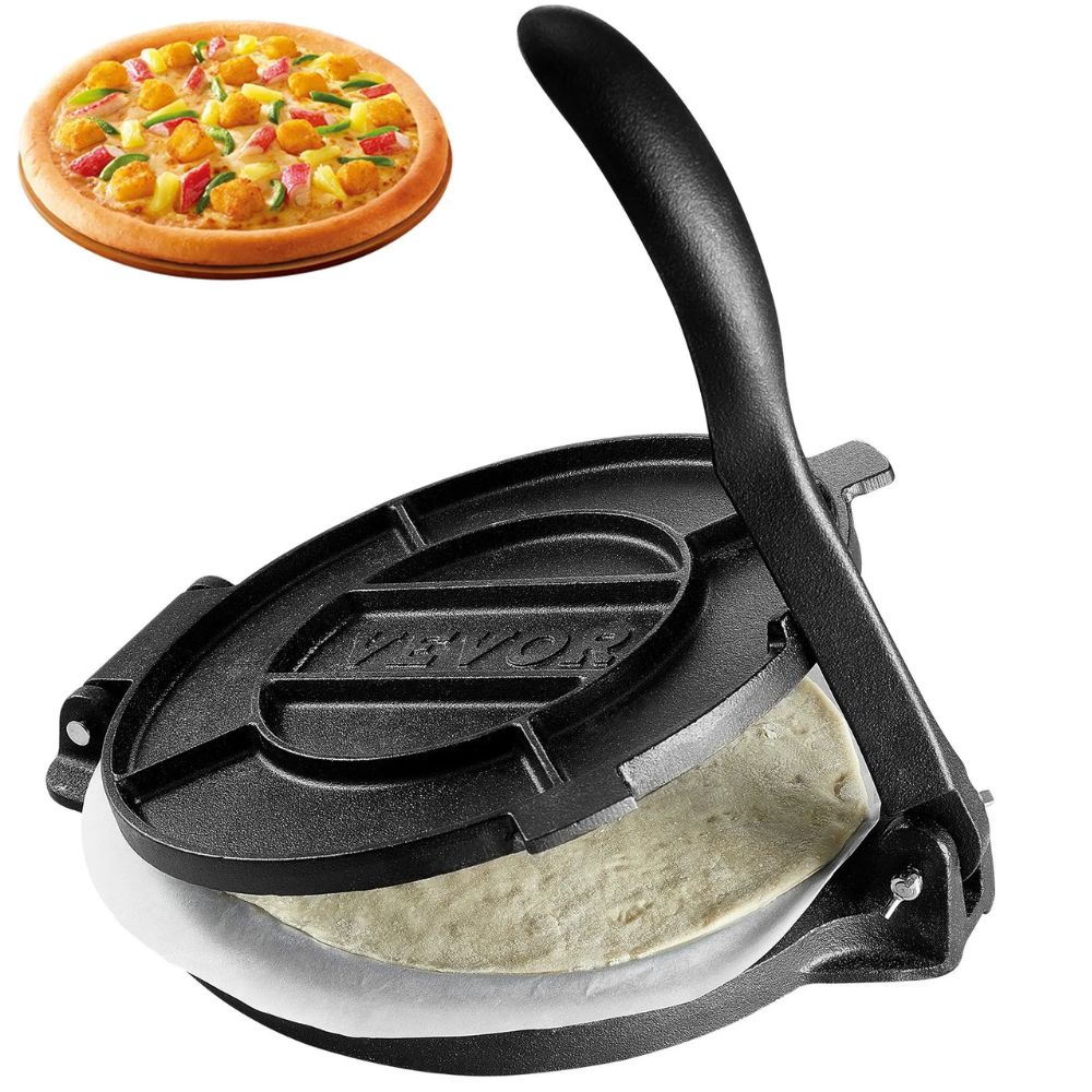VEVOR 10-Inch Cast Iron Tortilla and Roti Press