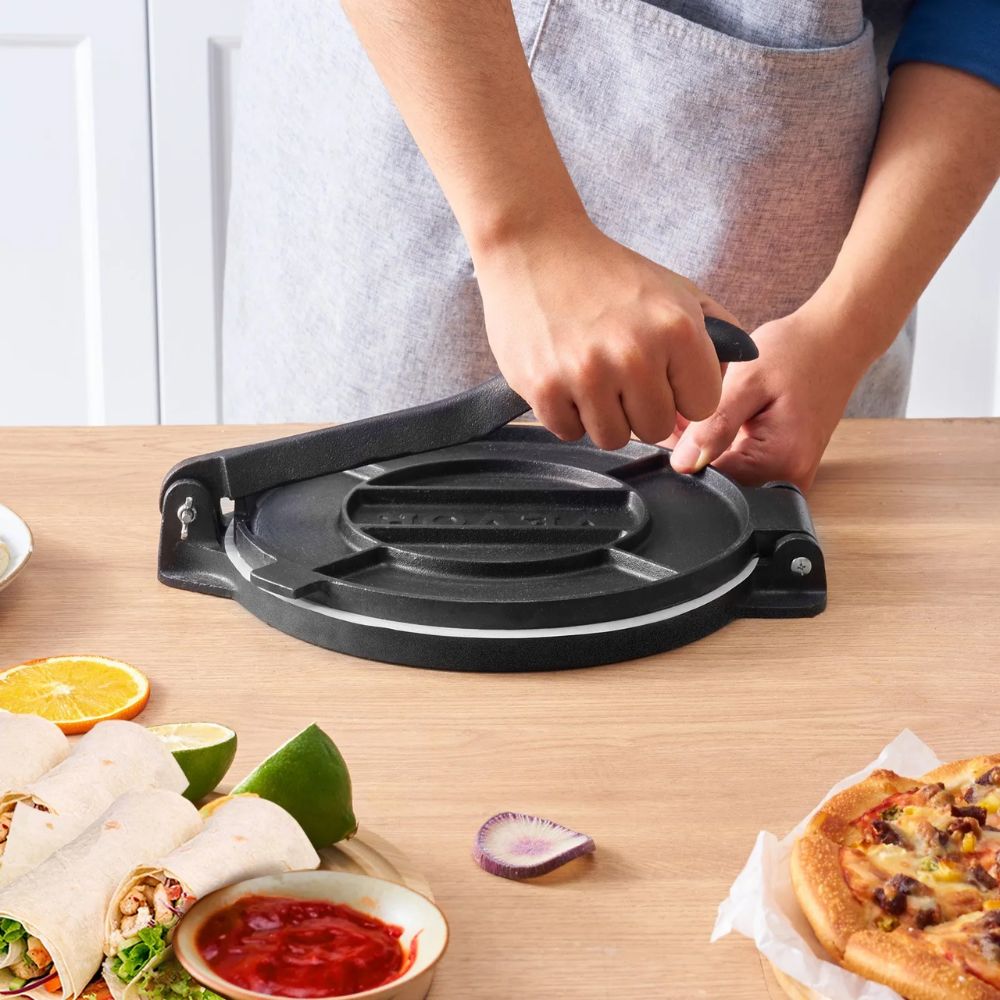 VEVOR 10-Inch Cast Iron Tortilla and Roti Press
