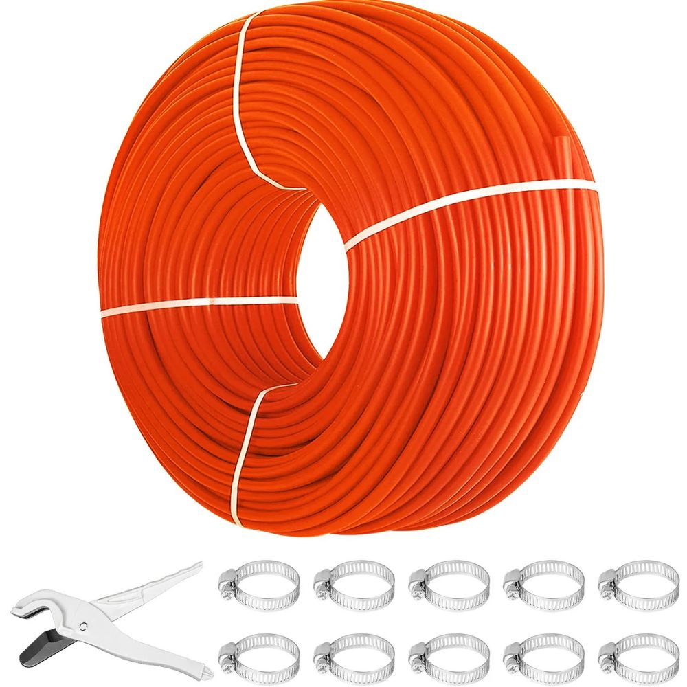 VEVOR 1000 ft 1/2 in Oxygen Barrier PEX-B Tubing – Red