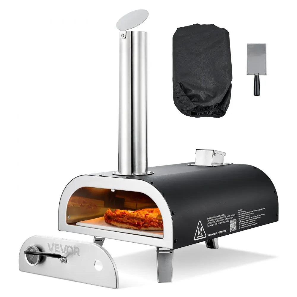 VEVOR 12" Outdoor Pellet Pizza Oven with Pizza Stone