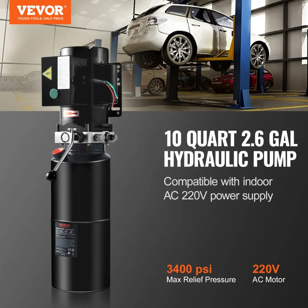 VEVOR 220V 10L Hydraulic Power Unit 2.2kW