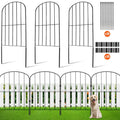 VEVOR 24 in × 11 ft Metal Garden Fence, 10 Pack
