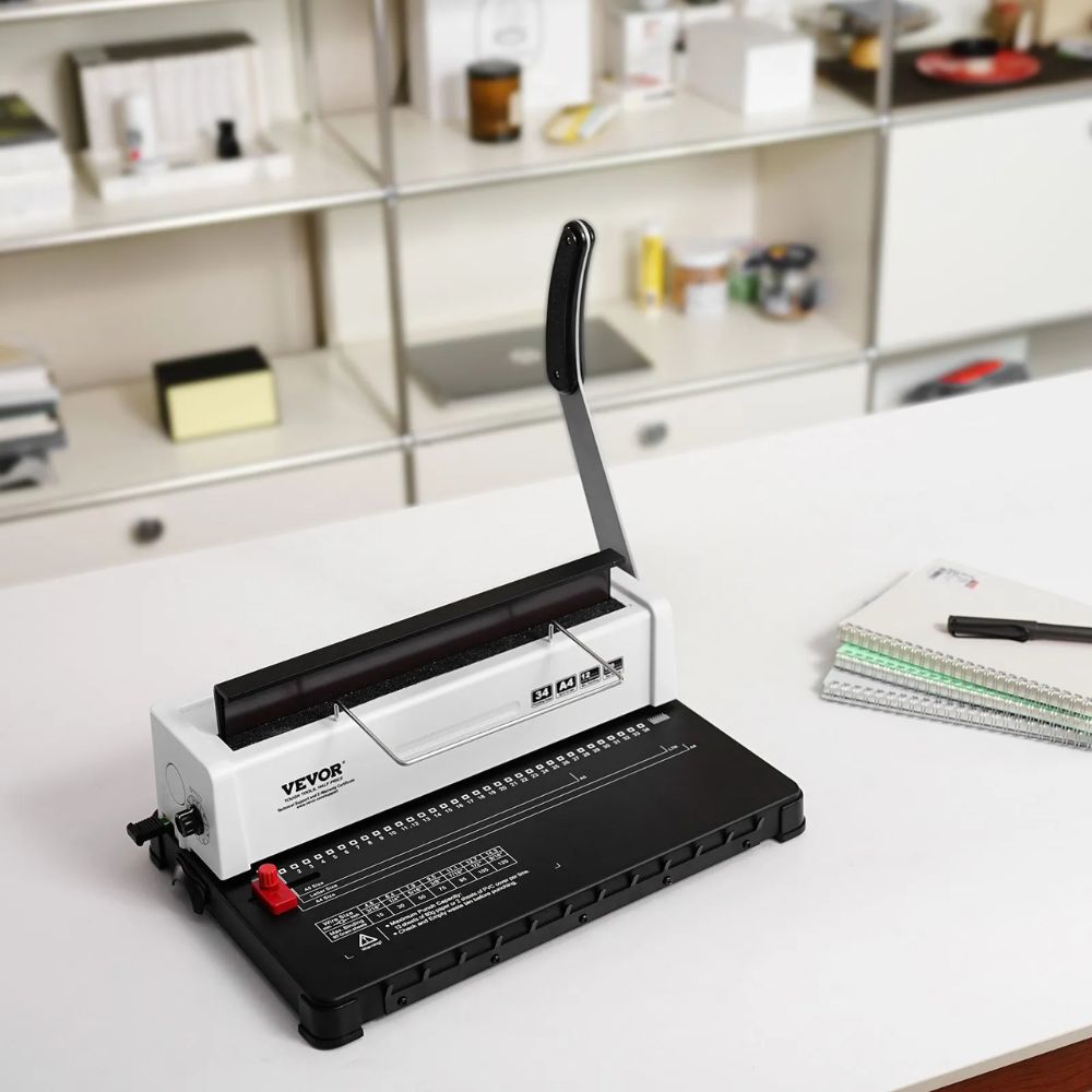 VEVOR Manual Coil Spiral Binding Machine, 34-Hole