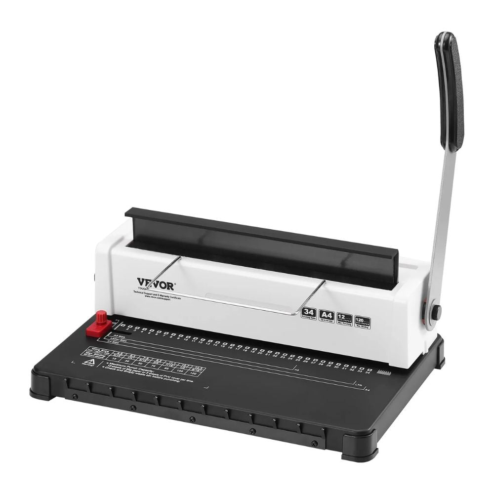 VEVOR Manual Coil Spiral Binding Machine, 34-Hole