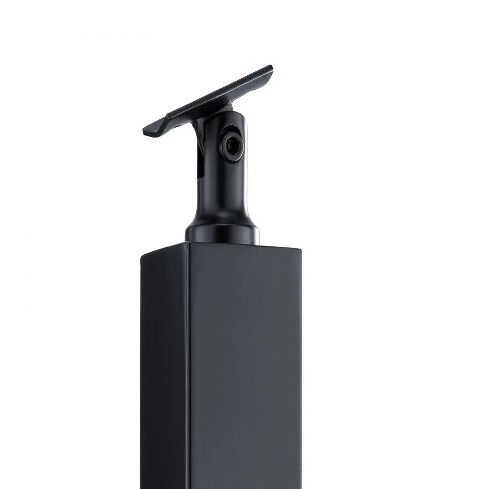 VEVOR 42" Cable Railing Post, SUS304 Stainless Steel, Holeless, Black, 1-Pack