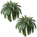 VeriNatural UV Resistant Artificial Boston Fern Bush 2-Pack – 33/39 Fronds