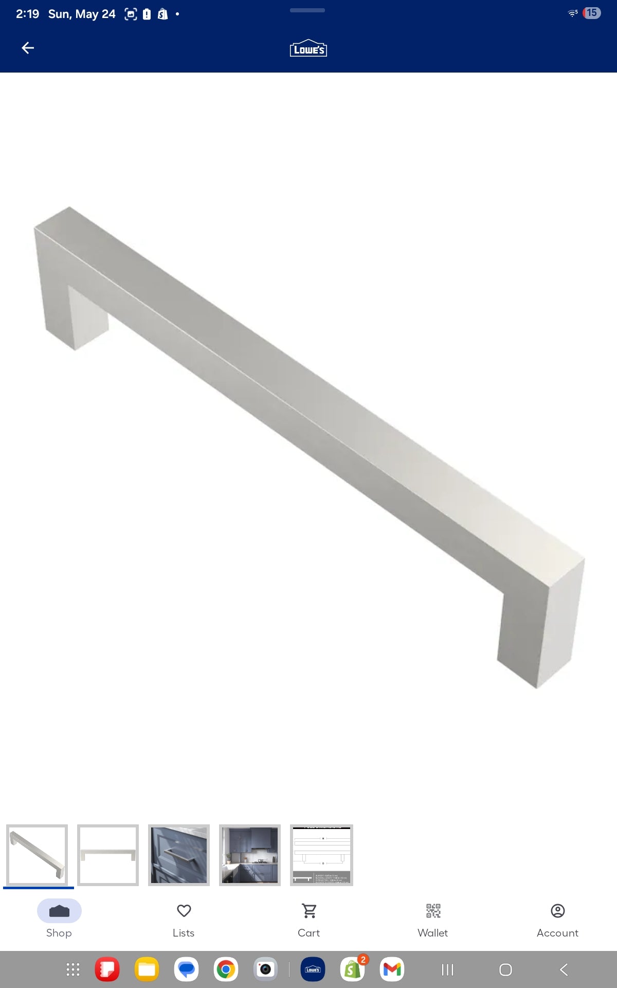 Drawer pulls 25 ct.