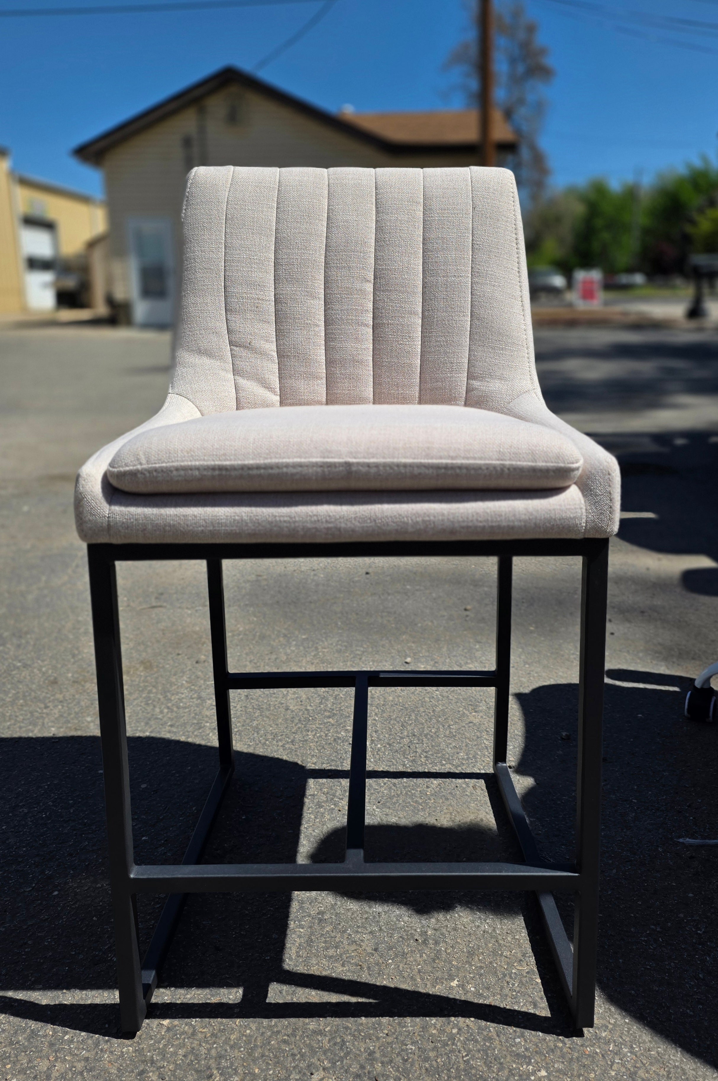 Modern Linen Counter Stool