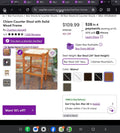 Chiem Counter Stool with Solid Wood Frame