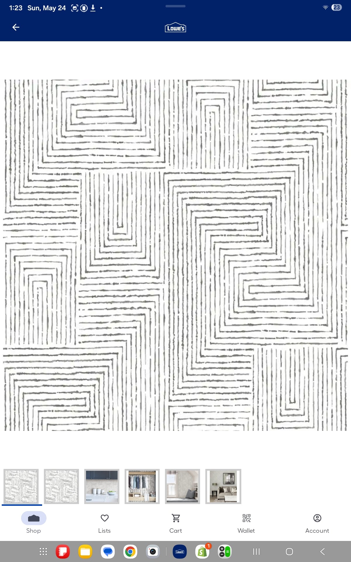 Wallpaper Ink Grey