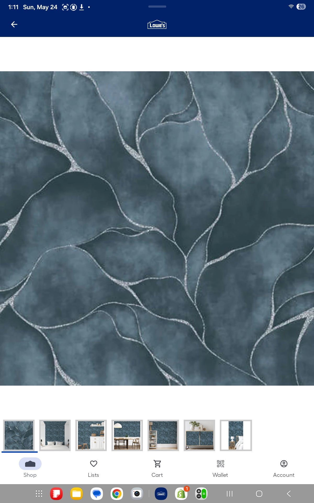 Wallpaper Bold Blue