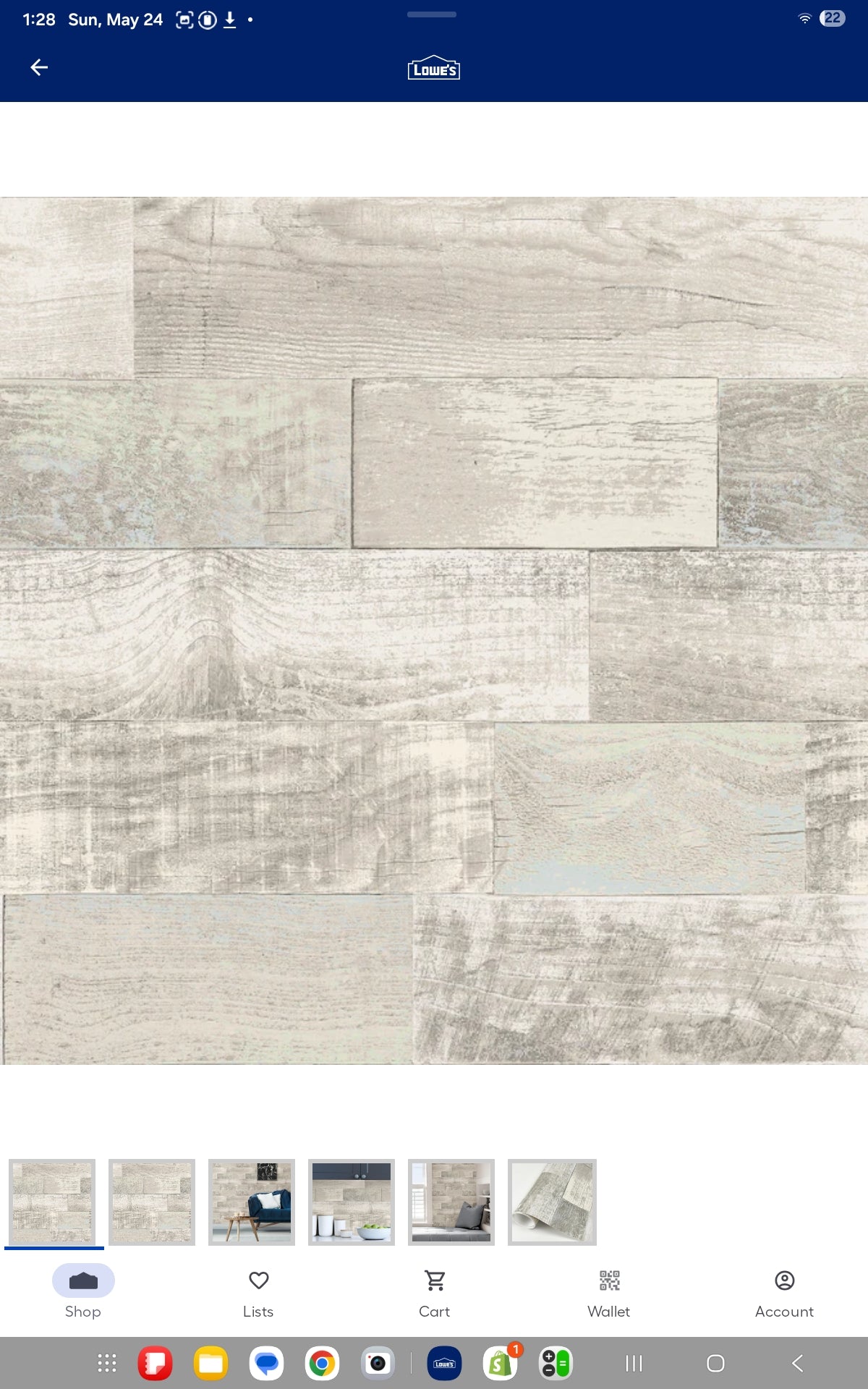 Wallpaper Salvaged Plank