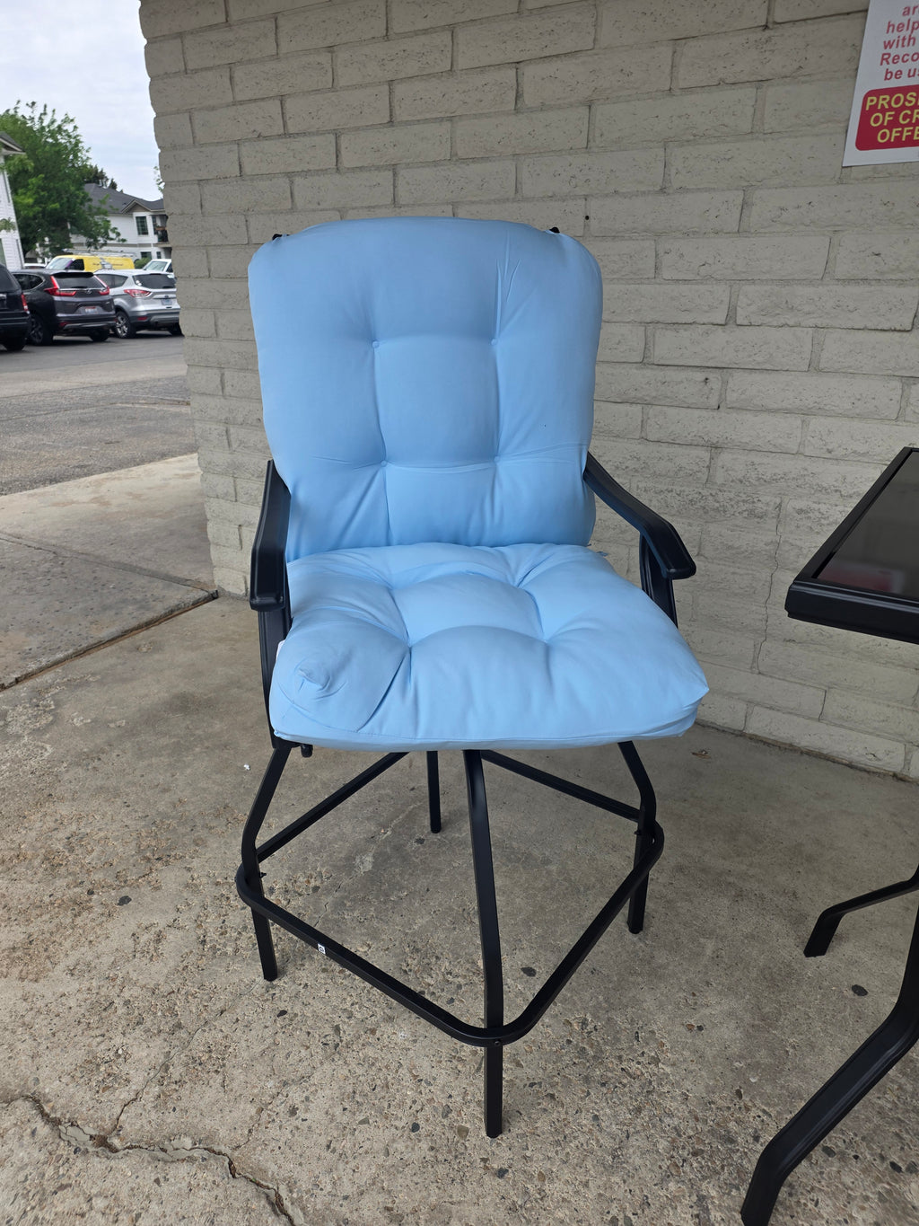 3 Piece Outdoor Patio Set 360° Swivel Seats