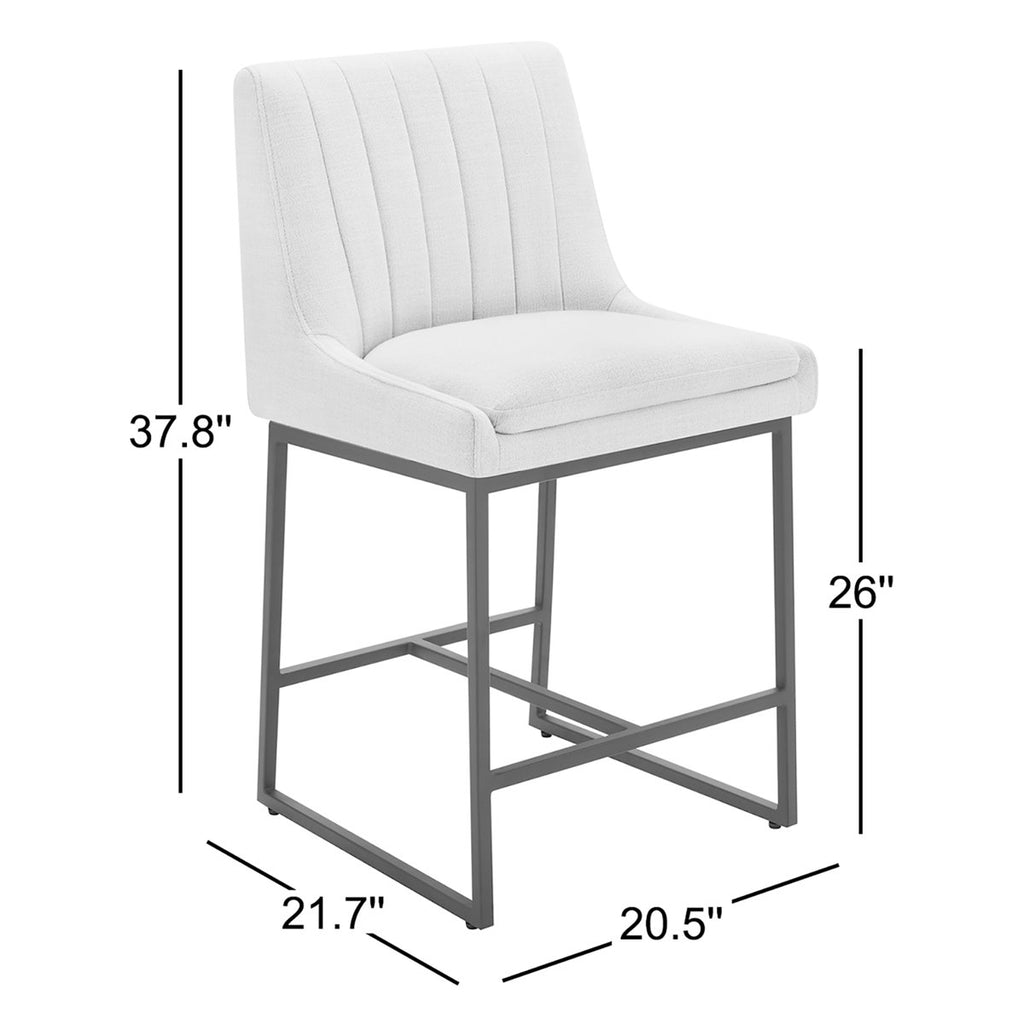 Modern Linen Counter Stool
