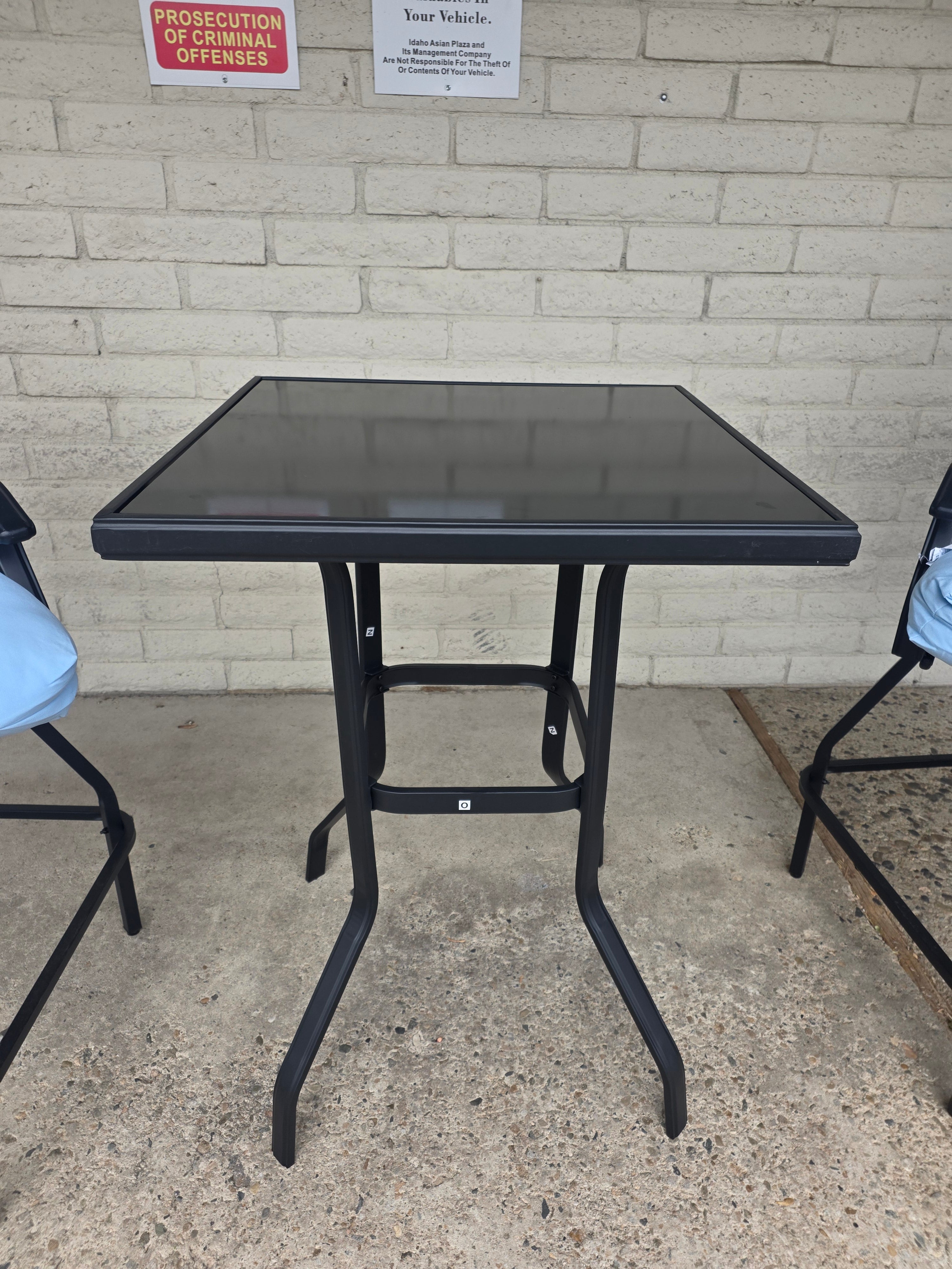 3 Piece Outdoor Patio Set 360° Swivel Seats