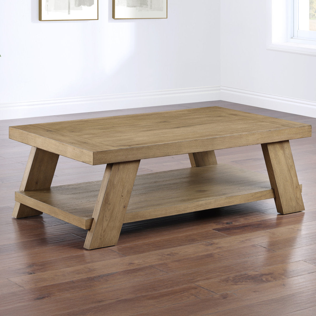 Feltman 55" Wood Coffee Table