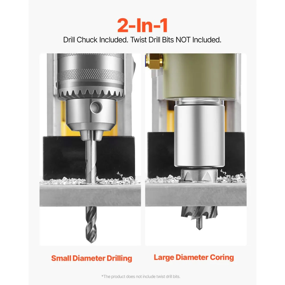 VEVOR 1200W Magnetic Drill Press with 1.6" Boring Diameter